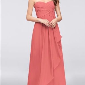 Coral Bridesmaid Dress - Size 6 - David’s Bridal